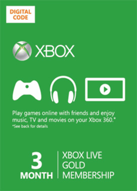 xbox live 3 months
