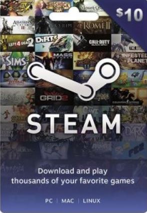 steam gift card 10$ gameguin