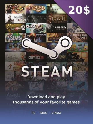 steam wallet 20 usd buy gameguin