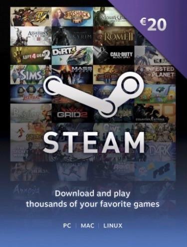 steam wallet 20€ buy gameguin