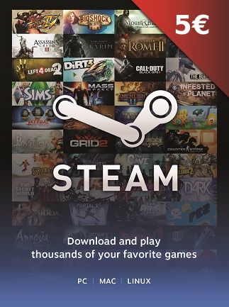steam wallet buy 5€ gameguin