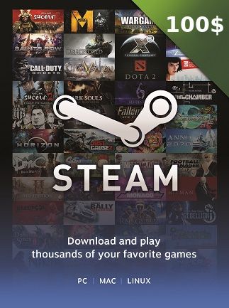 steam wallet gift card 100$ gameguin